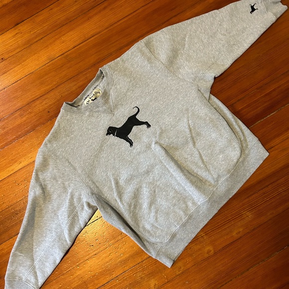 The Black Dog Sweaters Beautiful Black Dog Gray Crew Neck Quality